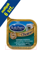BUTCHERS CHOICE Z INDYKIEM, DZICZYZNĄ I WARZYWAMI BUTCHERS CHOICE Z INDYKIEM, DZICZYZNĄ I WARZYWAMI