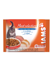 IAMS ADULT 1+ ZESTAW SASZETEK • KURCZAK + WOŁOWINA • IAMS ADULT 1+ ZESTAW SASZETEK • KURCZAK + WOŁOWINA •