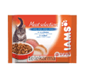 IAMS ADULT 1+ ZESTAW SASZETEK • KURCZAK + WOŁOWINA •