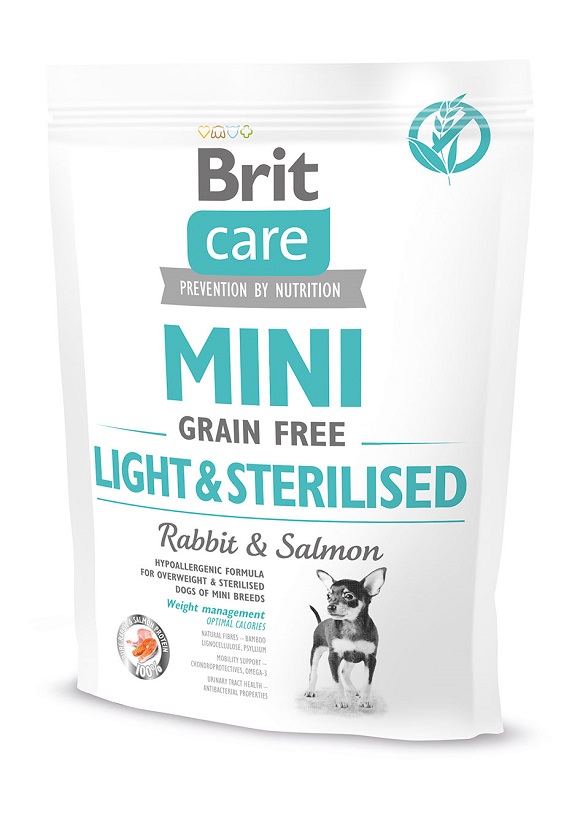 brit care mini light sterilised sucha karma dla malego psa