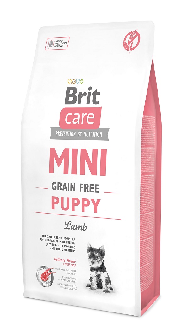brit care mini grainf free puppy lamb sucha karma dla szczeniaka