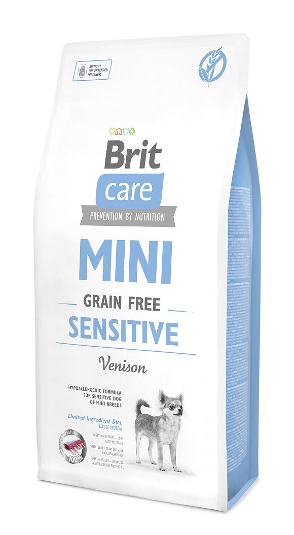 sucha karma dla malego psa, brit care mini sensitive