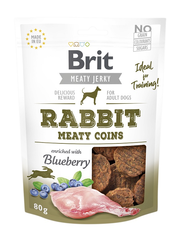 Brit Jerky Rabbit Meaty Coins przysmaki dla psa