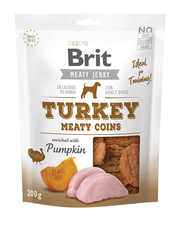 Brit Jerky Turkey Meaty Coins przysmaki dla psa