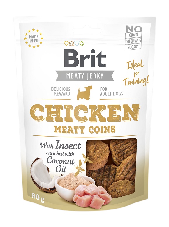Brit Jerky  Chicken and Insect przysmaki dla psa