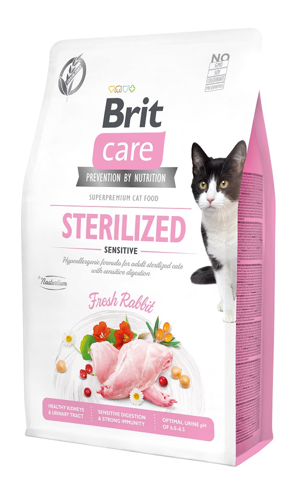 brit care sterilised grain free sucha karma dla sterylizowanego kota