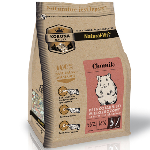 KORONA NATURY NATURAL-VIT POKARM DLA CHOMIKA