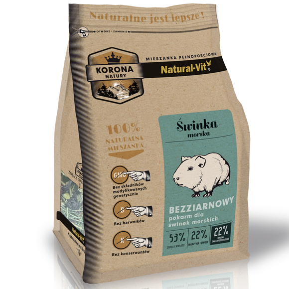 KORONA NATURY NATURAL-VIT POKARM DLA ŚWINKI MORSKIEJ