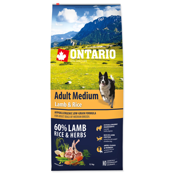 ONTARIO ADULT MEDIUM LAMB AND RICE 