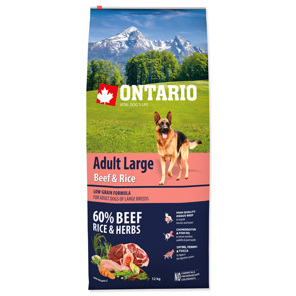 ONTARIO ADULT LARGE BEEF AND TURKEY