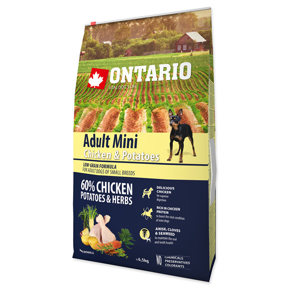 ONTARIO ADULT MINI CHICKEN and POTATO KARMA DLA PSÓW