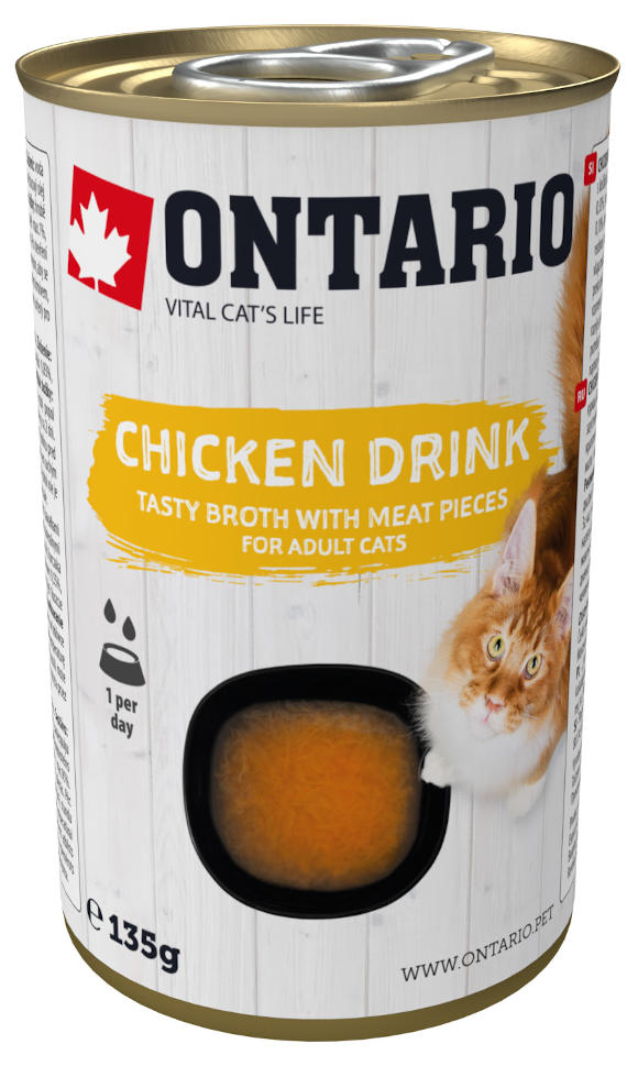 ONTARIO CHICKEN DRINK NAPÓJ DLA KOTA - Z KURCZAKIEM