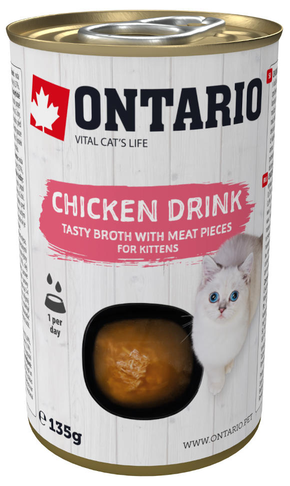 ONTARIO KITTEN DRINK KARMA UZUPEŁNIAJĄCA DLA KOTA z kurczakiem