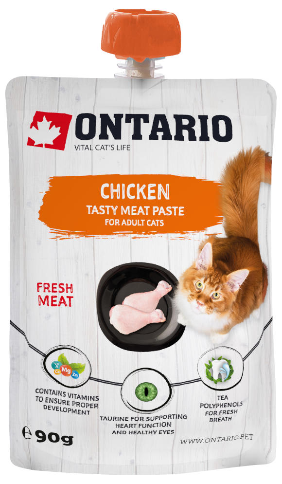 ONTARIO CHICKEN TASTY MEAT PASTE KARMA UZUPEŁNIAJĄCA DLA KOTÓW z kurczakiem