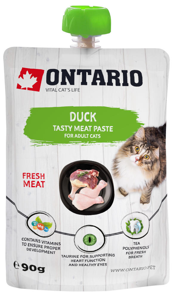 ONTARIO DUCK TASTY MEAT PASTE KARMA UZUPEŁNIAJĄCA DLA KOTA z kaczką