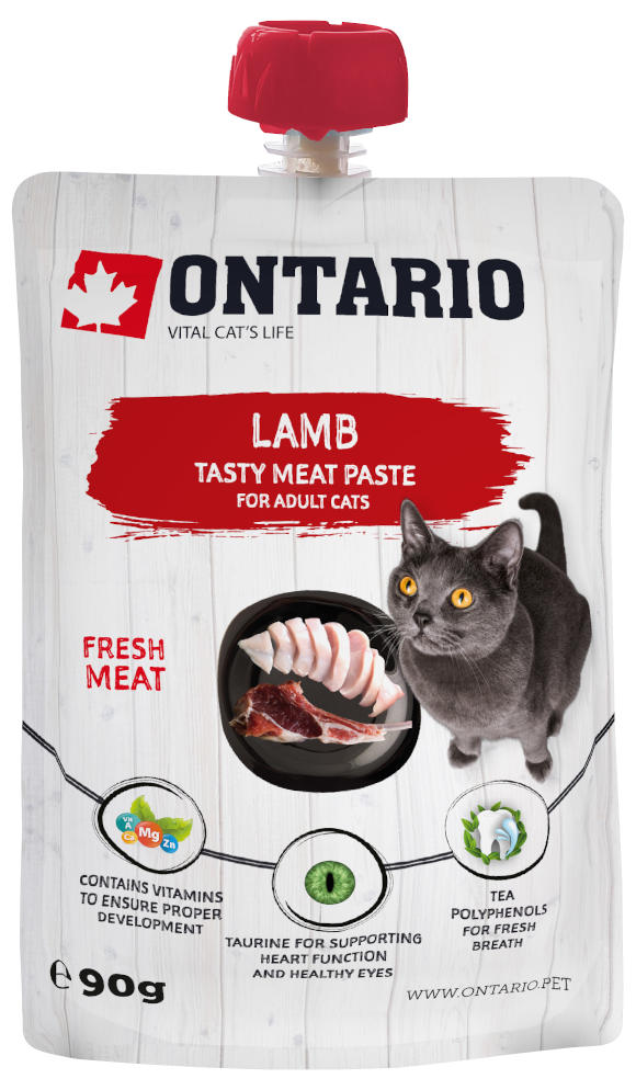 Ontario Fresh Meat z jagniecinaONTARIO LAMB TASTY MEAT PASTE KARMA UZUPEŁNIAJĄCA DLA KOTA z jagnięciną