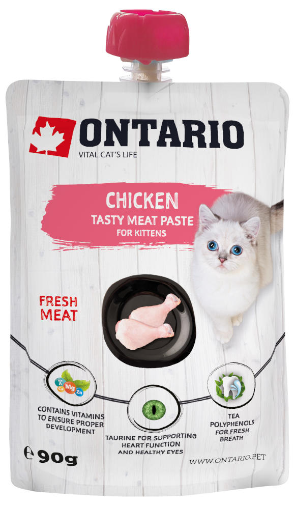 ONTARIO CHICKEN TASTY MEAT PASTE KARMA UZUPEŁNIAJĄCA DLA KOCIĄT z kurczakiem