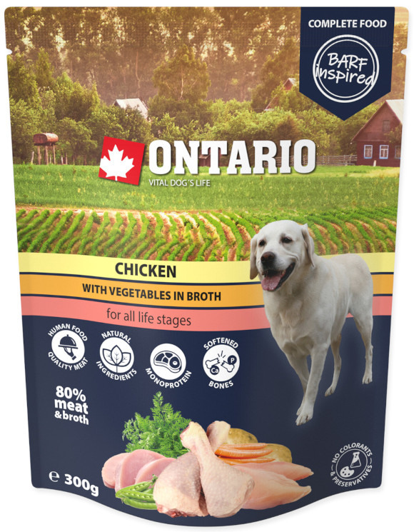 ONTARIO CHICKEN Z WARZYWAMI W BULIONIE KARMA DLA PSA