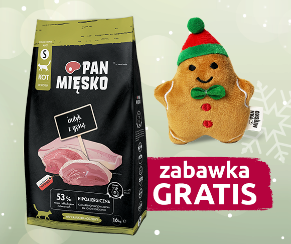 karma dla kota Pan Mięsko + zabawka gratis