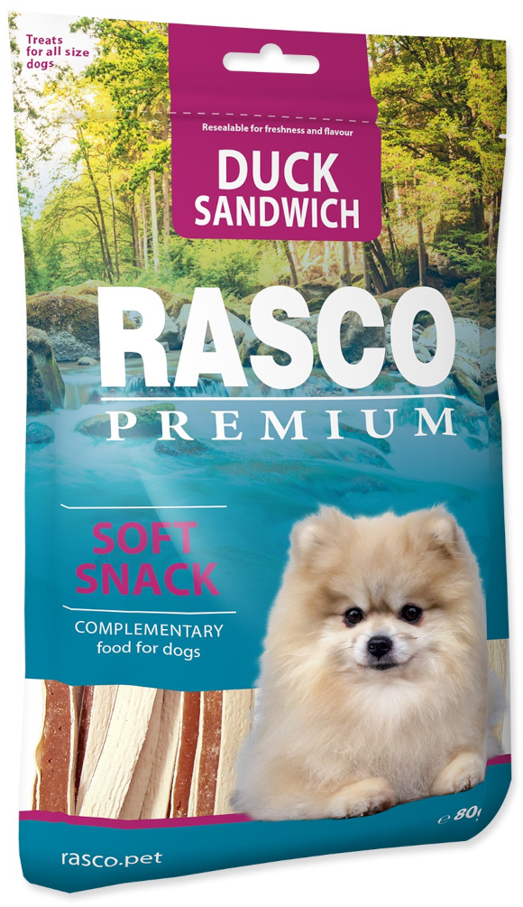 RASCO PREMIUM SOFT SNACK DUCK SANDWICH przysmaki dla psa