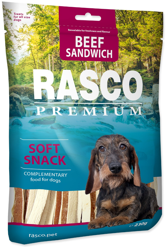 RASCO PREMIUM SOFT SNACK BEEF SANDWICH przysmaki dla psa