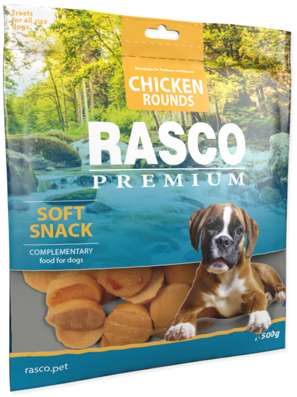 RASCO PREMIUM SOFT SNACK CHICKEN ROUNDS przysmak dla psa