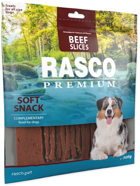 RASCO PREMIUM SOFT SNACK BEEF SLICES przysmaki dla psa