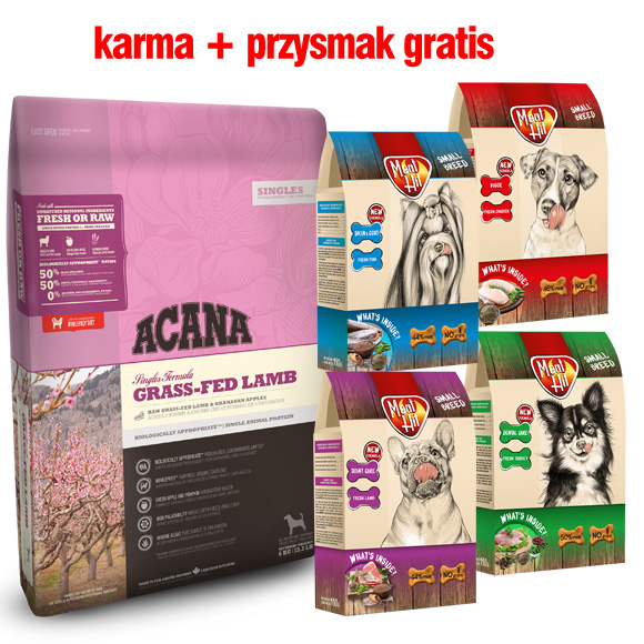 karma acana dla psa + przysmak gratis