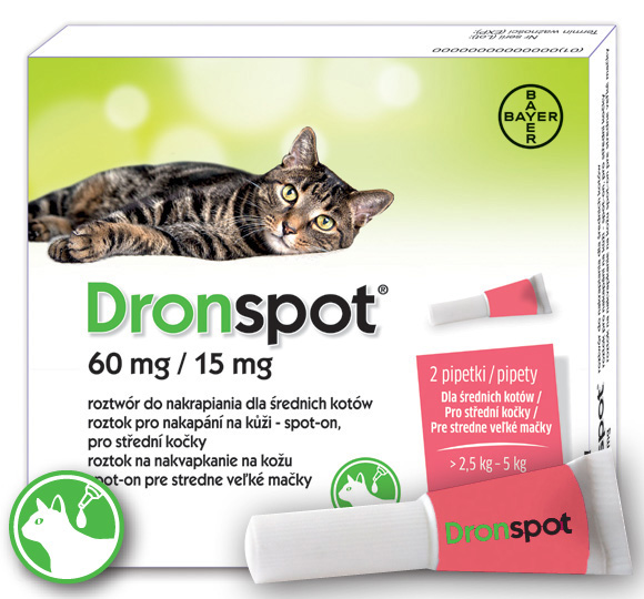 5909991409036 bayer dronspot krople odrobaczające dla kotów