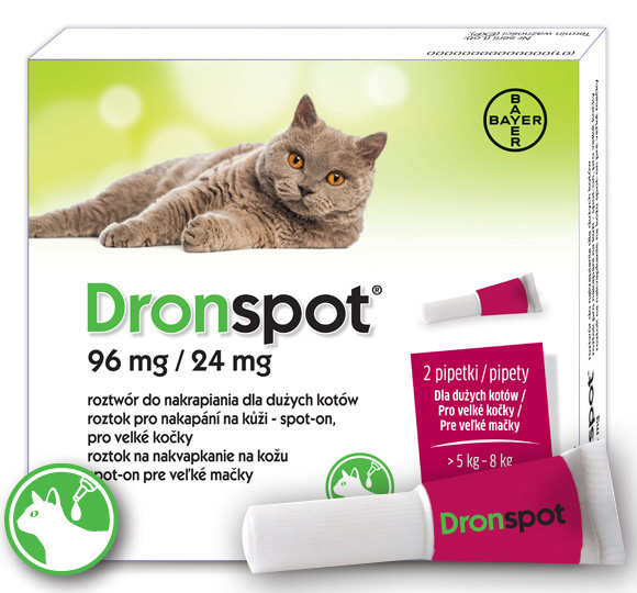5909991409067 bayer dronspot krople odrobaczające dla kotów