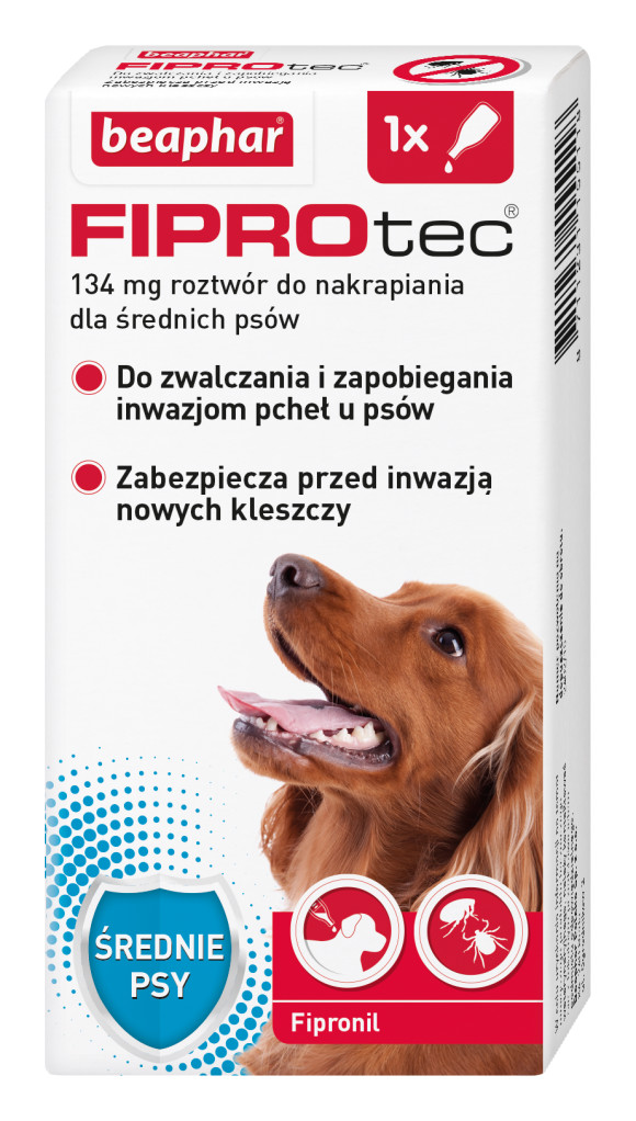 beaphar fiprotec krople przeciw kleszczom dla psa
