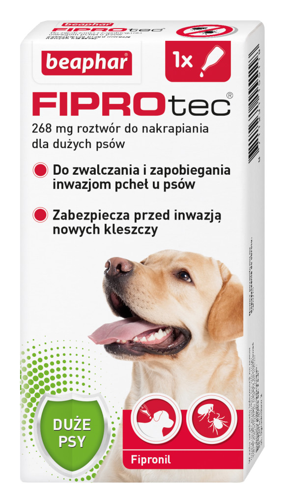 Beaphar fiprotec krople przeciw kleszczom i pchlom dla psa