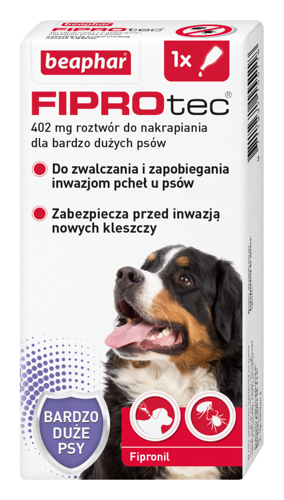 beaphar fiprotec kroplce przeciw kleszczom dla psa
