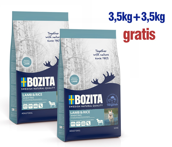 promocja karmy Bozita dla psa: 3,5kg +3,5kg gratis