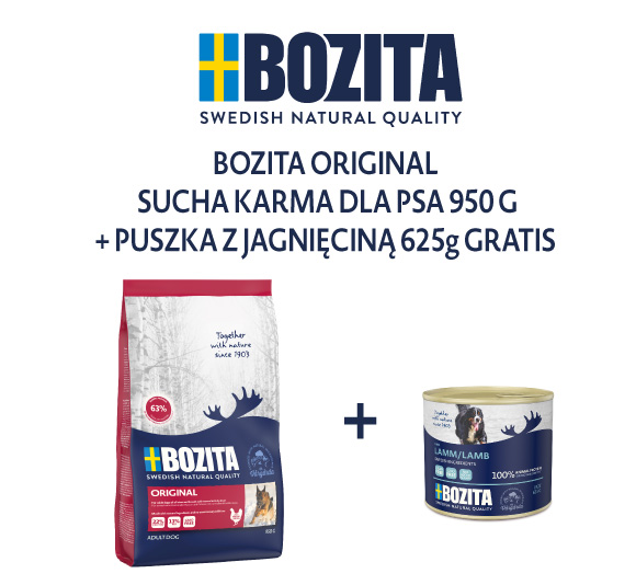 bozita sucha karma +puszka gratis