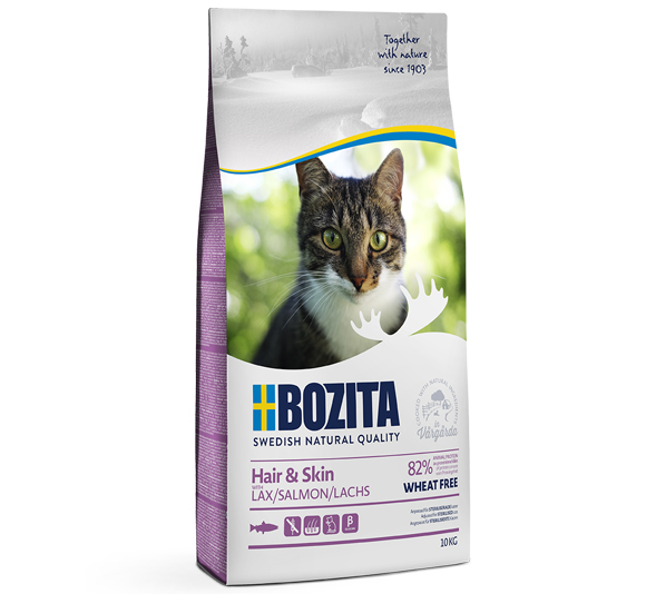 bozita hair & skin karma dla kotów długowłosych