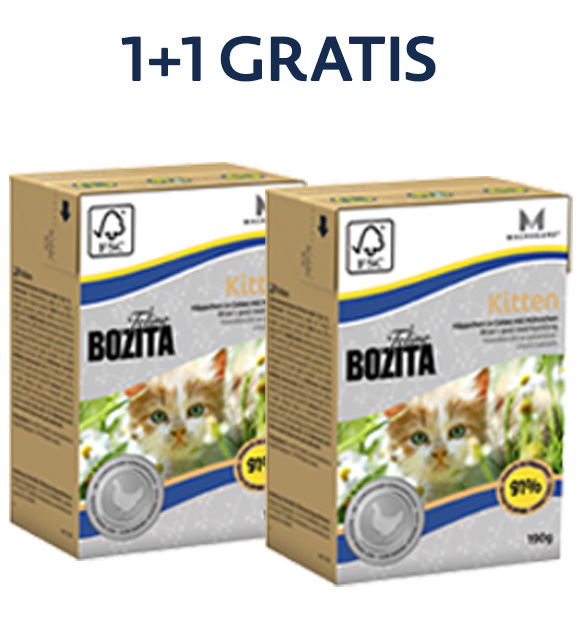 promocyjne zestaw mokrej karmy Bozita dla kociąt