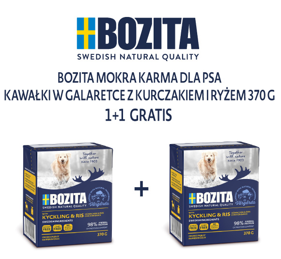 BOZITA MOKRA KARMA DLA PSA z kurczakiem i ryżem w galaretce