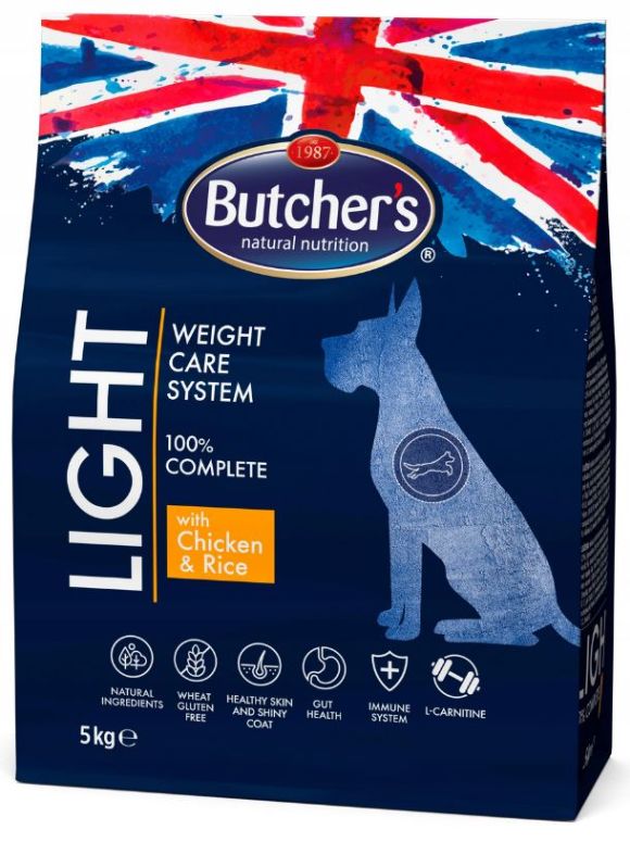 BUTCHERS FUNCTIONAL LIGHT Z KURCZAKIEM I RYŻEM SUCHA KARMA DLA PSA