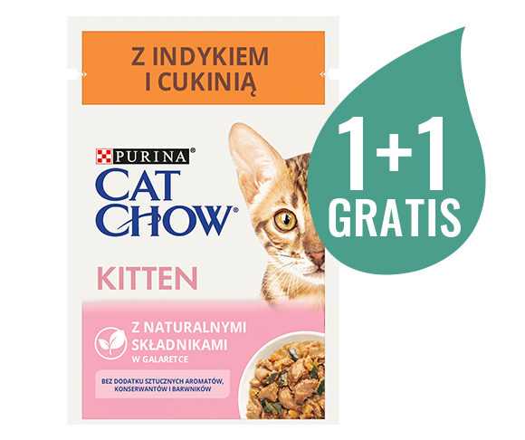 mokra karma w saszetkach dla kociąt, cat chow