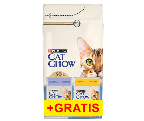 CAT CHOW ADULT SPECIAL CARE 3w1 + 2 saszetki gratis