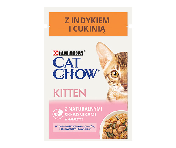 CAT CHOW MOKRA KARMA DLA KOCIĄT - z indykiem i cukinią