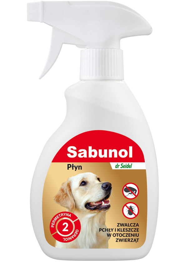 sabunol płyn do zwalczania pcheł w otoczeniu psa