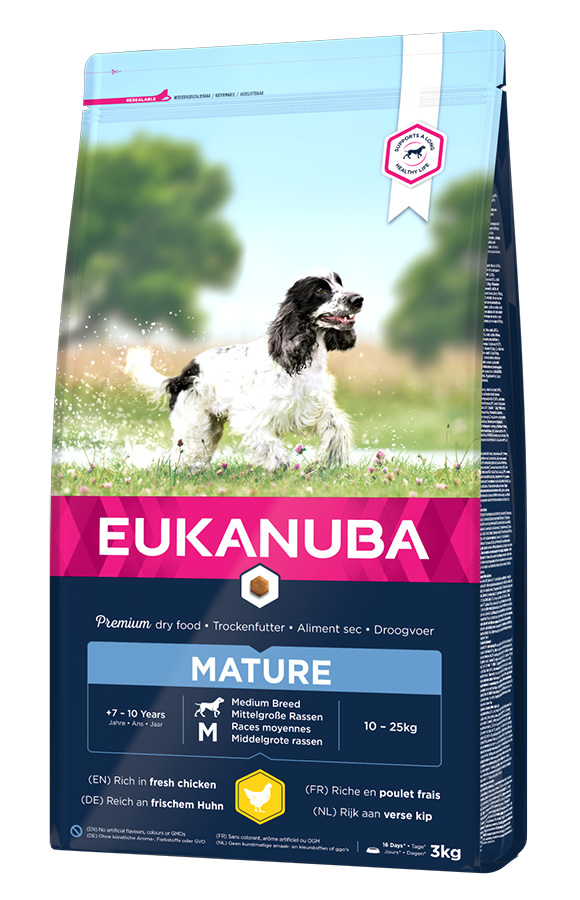 eukanuba dla starszych psów srednich ras 8710255120980