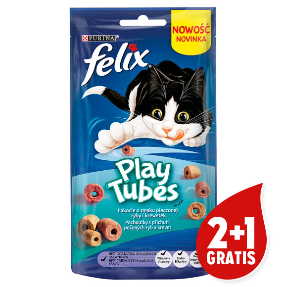 7613036707480 przysmaki Felix play tubes dla kota w promocyjnym zestawie 2+1 gratis