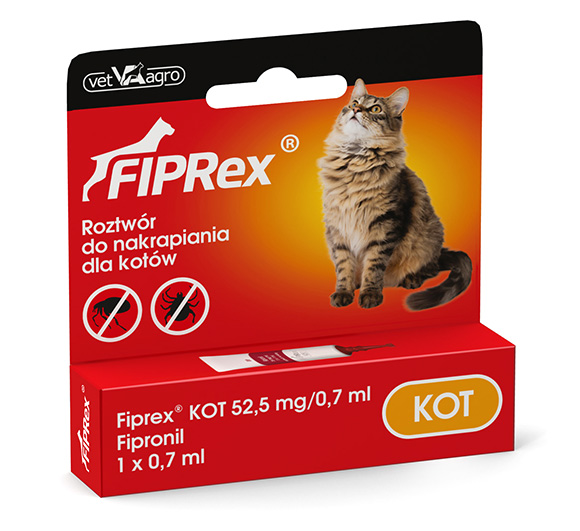 Fiprex dla kotów preparat spot on na pchły i kleszcze