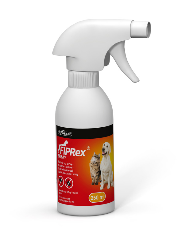 Fiprex Spray dla psów i kotów przeciw  pchłom i kleszczom