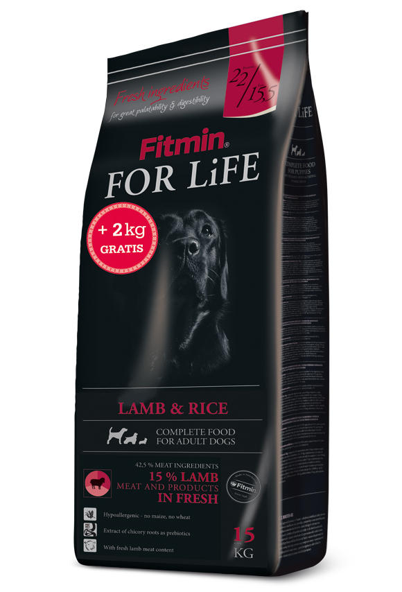 FITMIN DOG FOR LIFE LAMB & RICE