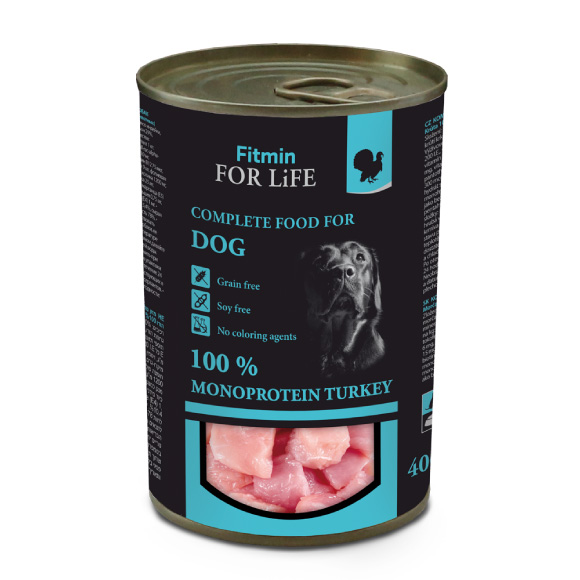 FITMIN DOG FOR LIFE MONOPROTEIN TURKEY