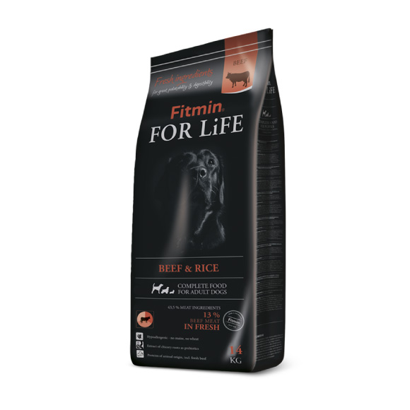 FITMIN DOG FOR LIFE ADULT BEEF/RICE